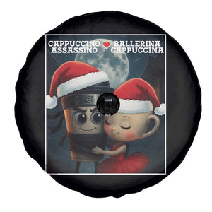 Funny Christmas Couple Spare Tire Cover Italian Brainrot Meme TS14 Print Your Wear