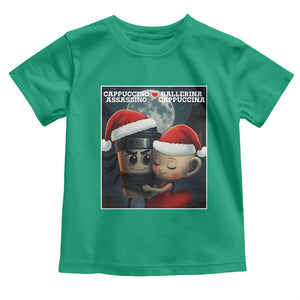 Funny Christmas Couple Toddler T Shirt Italian Brainrot Meme TS14 Irish Green Print Your Wear
