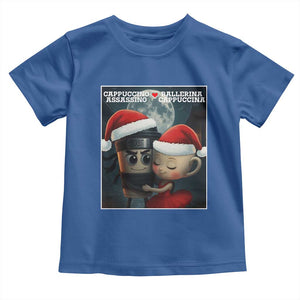 Funny Christmas Couple Toddler T Shirt Italian Brainrot Meme TS14 Royal Blue Print Your Wear