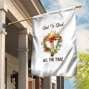 Cross Christian Christmas Garden Flag God Is Good All The Time TS14 Print Your Wear