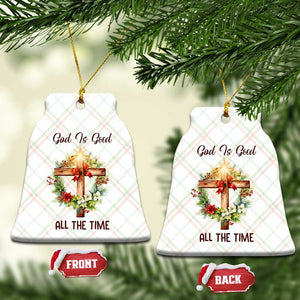 Cross Christian Christmas Ceramic Ornament God Is Good All The Time TS14 Print Your Wear