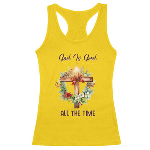 Cross Christian Christmas Racerback Tank Top God Is Good All The Time TS14 Daisy Print Your Wear