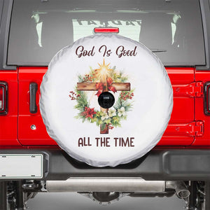 Cross Christian Christmas Spare Tire Cover God Is Good All The Time TS14 White Print Your Wear