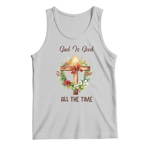 Cross Christian Christmas Tank Top God Is Good All The Time TS14 Ash Print Your Wear