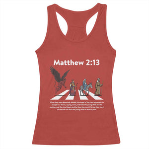 Jesus Christian Racerback Tank Top Cross Bible Verse Matthew 2:13 TS14 Red Print Your Wear