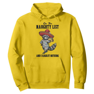 Funny Mexican Racoon Taco Christmas Hoodie On The Naughty List And I Regret Nothing TS14 Daisy Print Your Wear