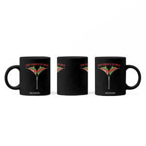Funny Dirty Christmas Coffee Mug Stop Staring At My Balls TS14 Print Your Wear