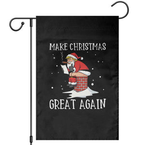 Funny Santa Trump Garden Flag Make Christmas Great Again TS14 Black Print Your Wear