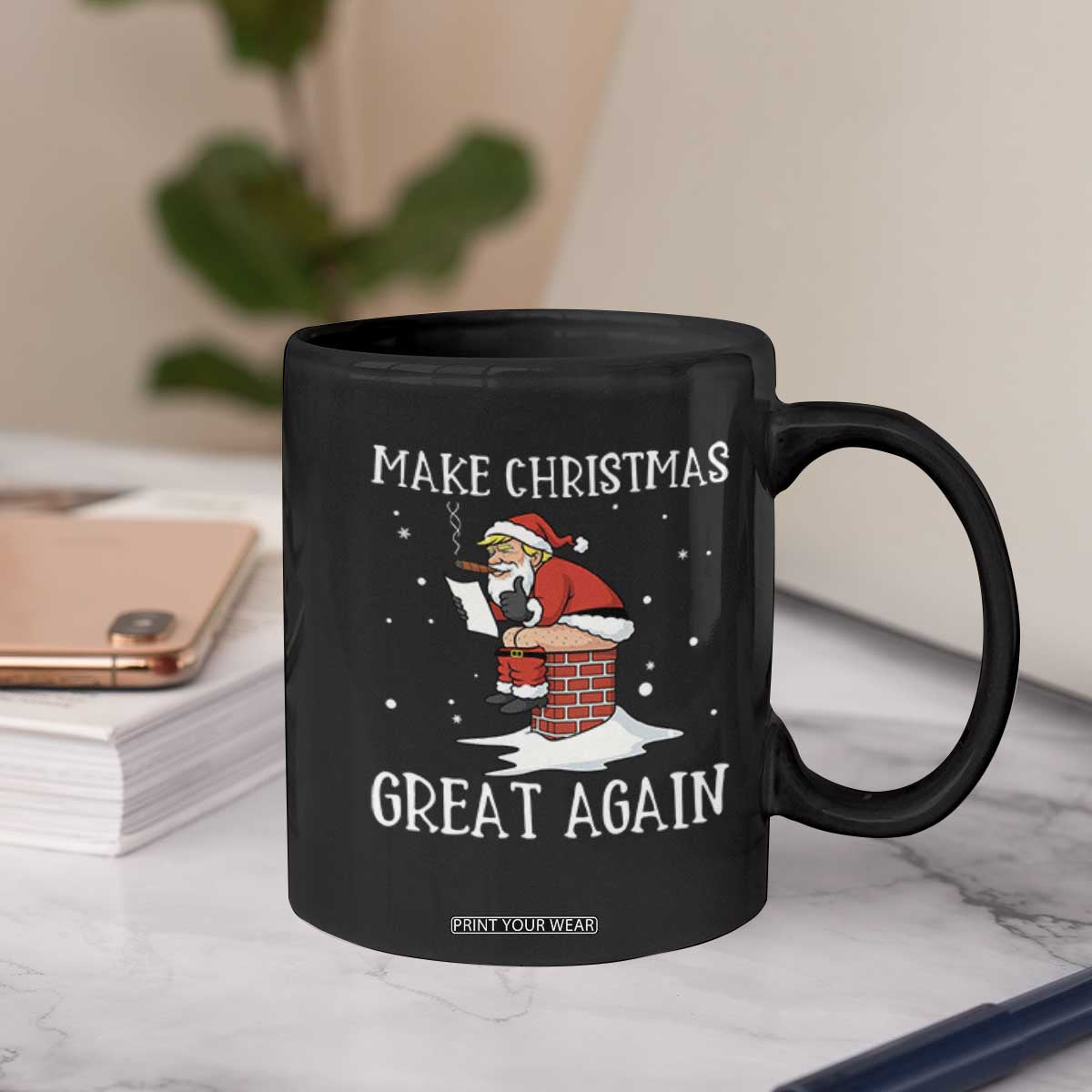 Funny Santa Trump Coffee Mug Make Christmas Great Again TS14 Print Your Wear