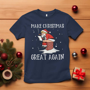 Funny Santa Trump T Shirt Make Christmas Great Again TS14 Navy Print Your Wear