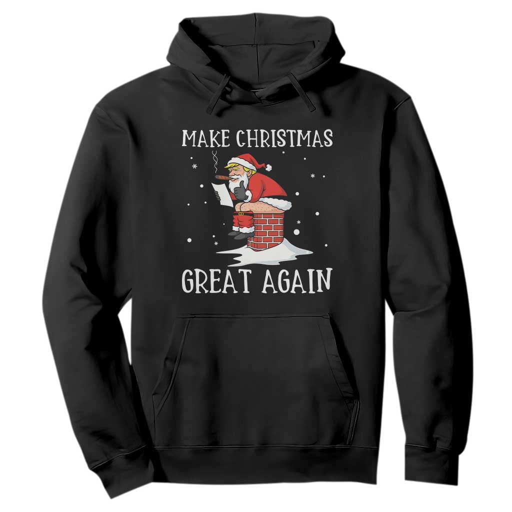 Funny Santa Trump Hoodie Make Christmas Great Again TS14 Black Print Your Wear