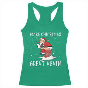 Funny Santa Trump Racerback Tank Top Make Christmas Great Again TS14 Irish Green Print Your Wear