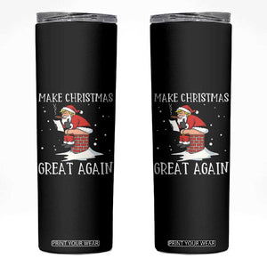Funny Santa Trump Skinny Tumbler Make Christmas Great Again TS14 Black Print Your Wear