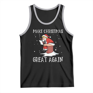 Funny Santa Trump Tank Top Make Christmas Great Again TS14 Black Athletic Heather Print Your Wear