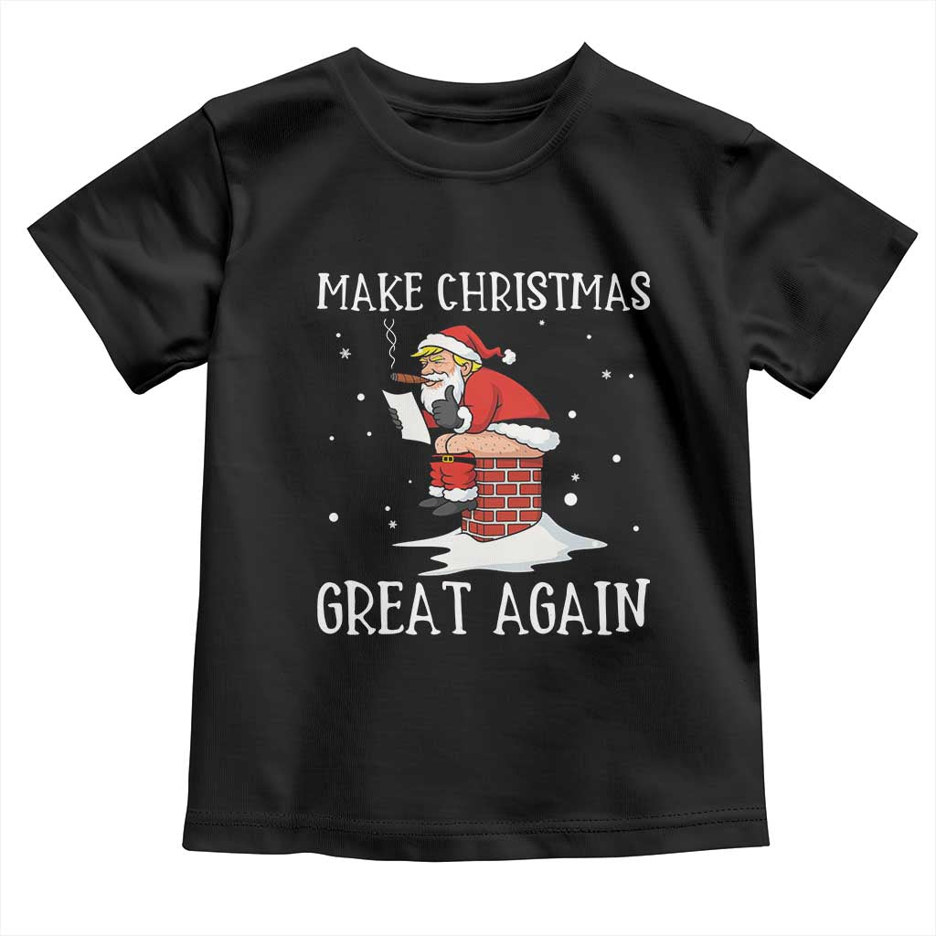 Funny Santa Trump Toddler T Shirt Make Christmas Great Again TS14 Black Print Your Wear
