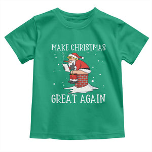 Funny Santa Trump Toddler T Shirt Make Christmas Great Again TS14 Irish Green Print Your Wear
