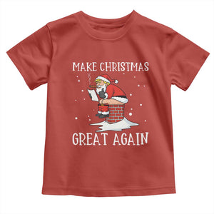 Funny Santa Trump Toddler T Shirt Make Christmas Great Again TS14 Red Print Your Wear
