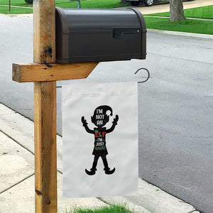 Funny Christmas Matching Family Garden Flag I Am Not An Elf Im Just Short TS14 Print Your Wear