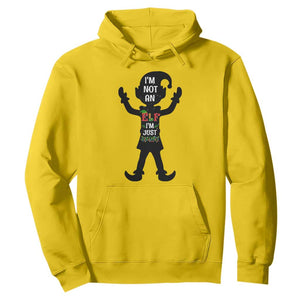 Funny Christmas Matching Family Hoodie I Am Not An Elf Im Just Short TS14 Daisy Print Your Wear