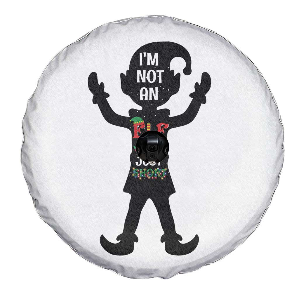 Funny Christmas Matching Family Spare Tire Cover I Am Not An Elf Im Just Short TS14 Print Your Wear