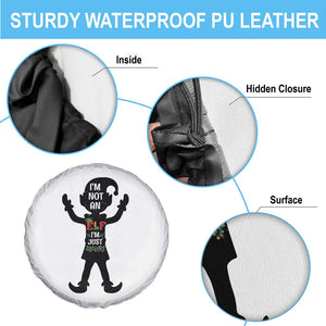 Funny Christmas Matching Family Spare Tire Cover I Am Not An Elf Im Just Short TS14 Print Your Wear