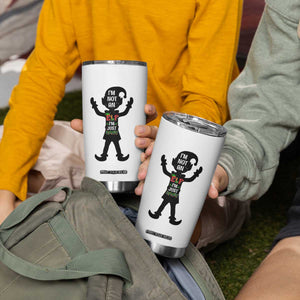 Funny Christmas Matching Family Tumbler Cup I Am Not An Elf Im Just Short TS14 Print Your Wear