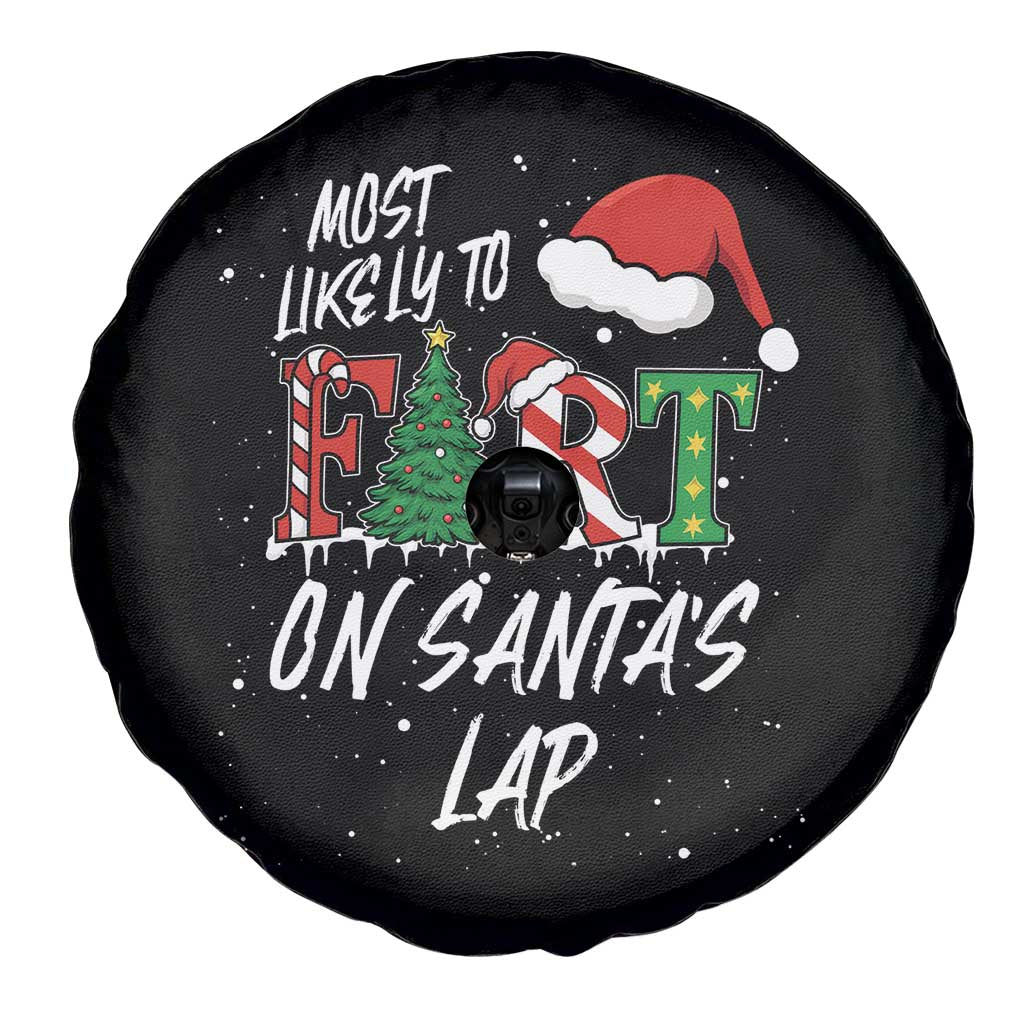 Funny Christmas Matching Family Spare Tire Cover Most Likely To Fart On Santa Lap TS14 Print Your Wear