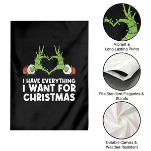 Funny Elf Hand Christmas Garden Flag I Have Everything I Want For Christmas TS14 Print Your Wear