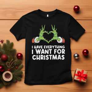 Funny Elf Hand Christmas T Shirt I Have Everything I Want For Christmas TS14 Black Print Your Wear