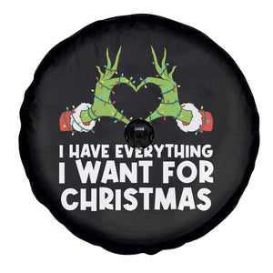 Funny Elf Hand Christmas Spare Tire Cover I Have Everything I Want For Christmas TS14 Print Your Wear