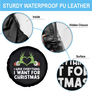 Funny Elf Hand Christmas Spare Tire Cover I Have Everything I Want For Christmas TS14 Print Your Wear