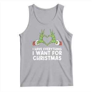 Funny Elf Hand Christmas Tank Top I Have Everything I Want For Christmas TS14 Athletic Heather Print Your Wear