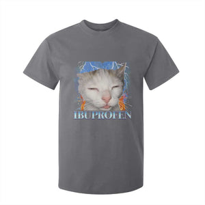 Funny Cat Meme T Shirt For Kid Ibuprofen Silly Kitten TS14 Charcoal Print Your Wear