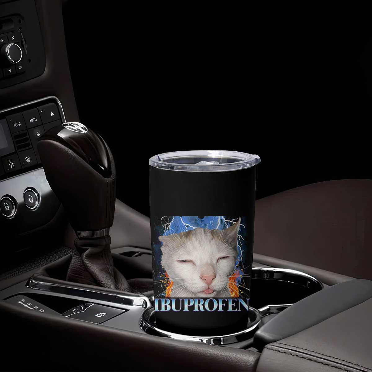 Funny Cat Meme Tumbler Cup Ibuprofen Silly Kitten TS14 Print Your Wear