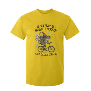 Funny Frog Meme T Shirt For Kid On My Way to Hoard Books and Cause Chaos TS14 Daisy Print Your Wear