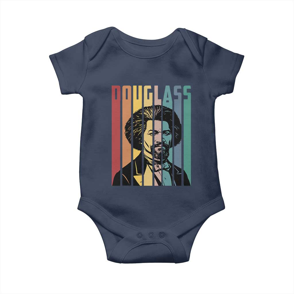 Frederick Douglass Baby Onesie American Black History TS14 Navy Print Your Wear
