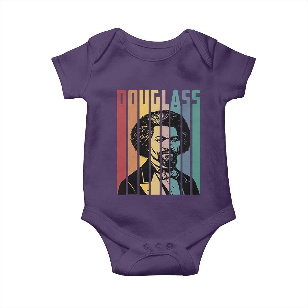 Frederick Douglass Baby Onesie American Black History TS14 Purple Print Your Wear