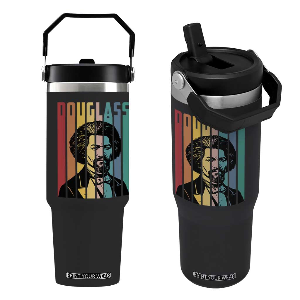 Frederick Douglass Flip Straw Tumbler American Black History TS14 One Size: 30 oz Black Print Your Wear