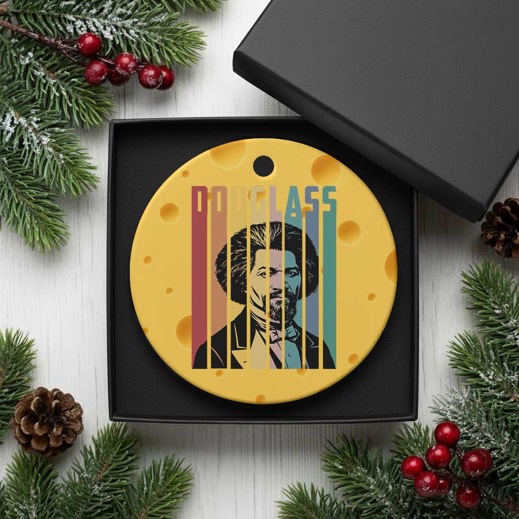 Frederick Douglass Ceramic Ornament American Black History TS14 1pc Yellow Cheese Print Your Wear