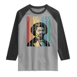 Frederick Douglass Raglan Shirt American Black History TS14 Sport Gray Black Print Your Wear