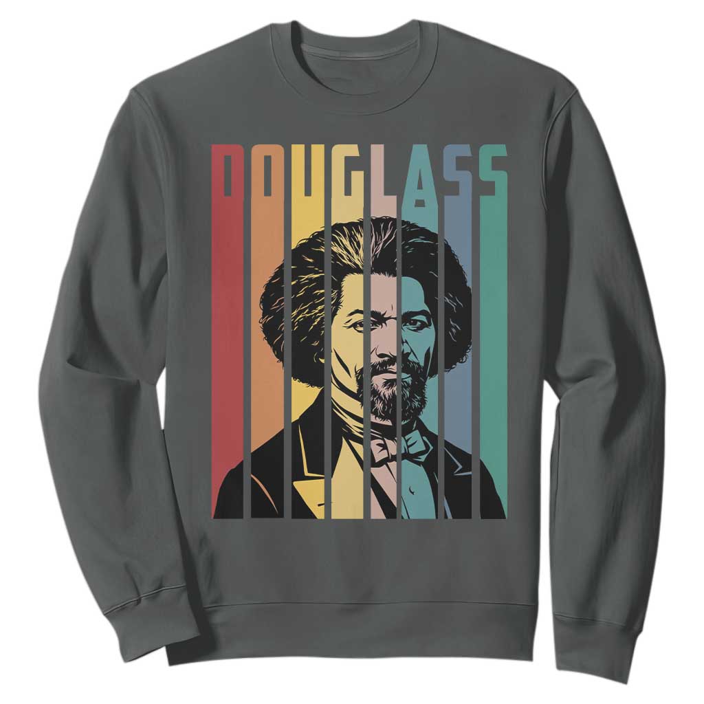 Frederick Douglass Sweatshirt American Black History TS14 Dark Heather Print Your Wear