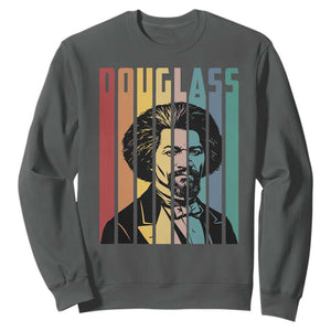 Frederick Douglass Sweatshirt American Black History TS14 Dark Heather Print Your Wear