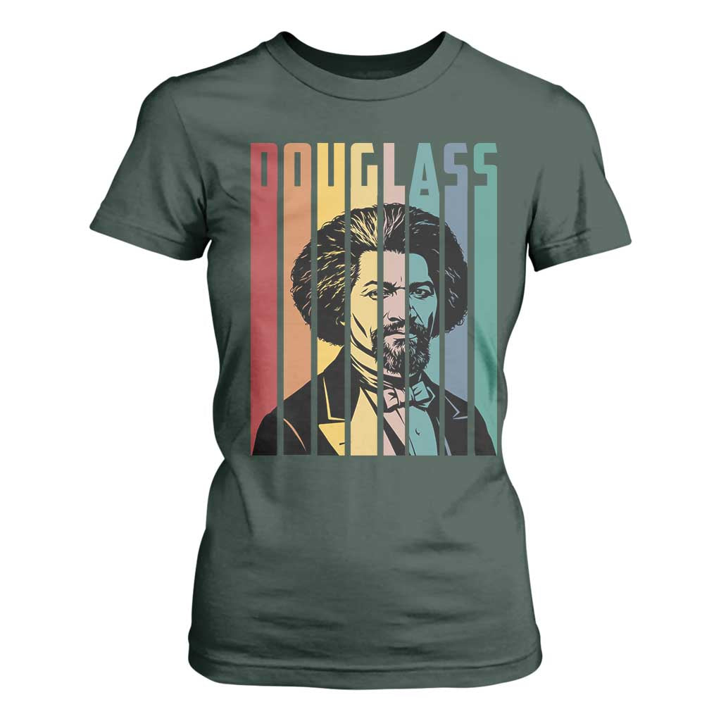 Frederick Douglass T Shirt For Women American Black History TS14 Dark Forest Green Print Your Wear