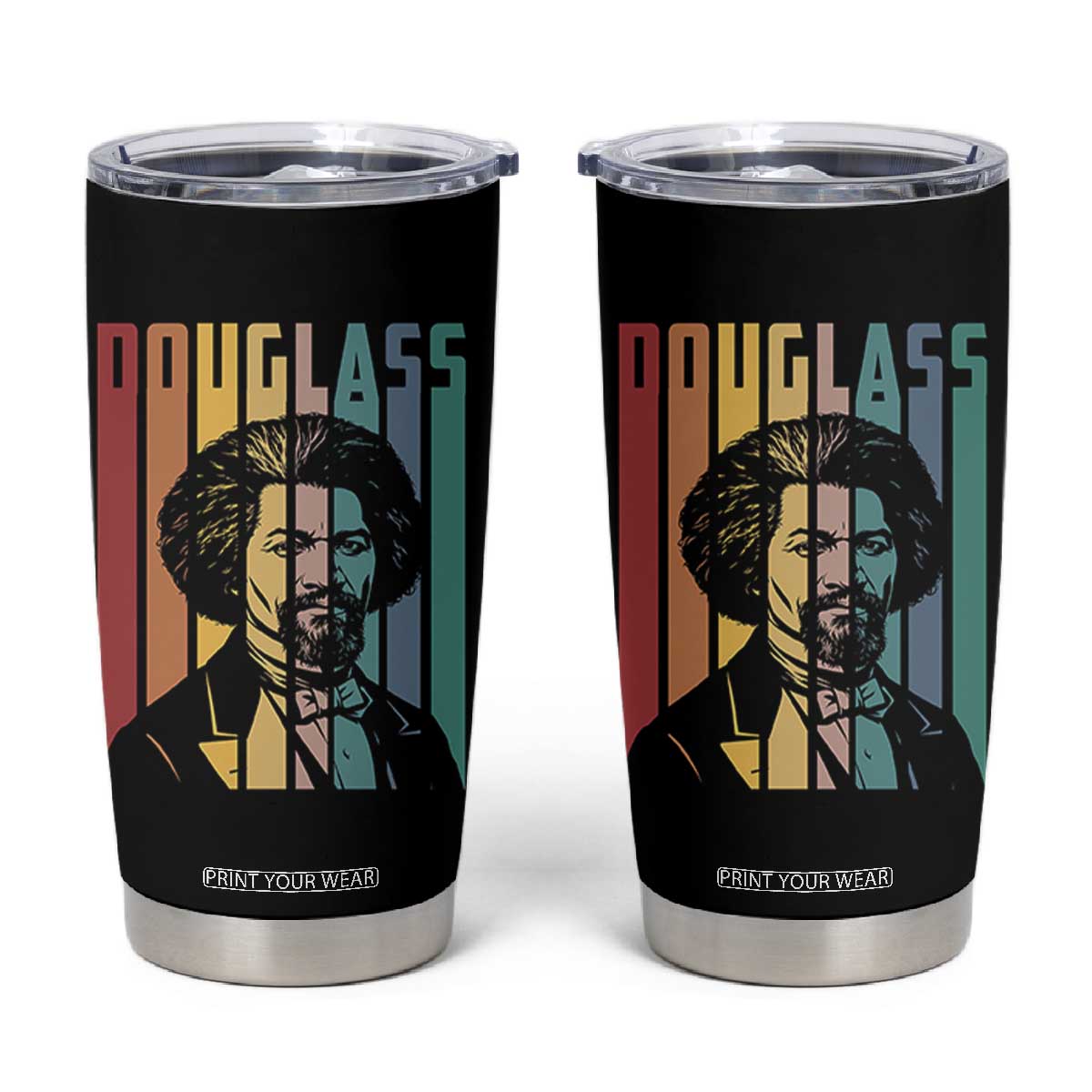 Frederick Douglass Tumbler Cup American Black History TS14 Black Print Your Wear