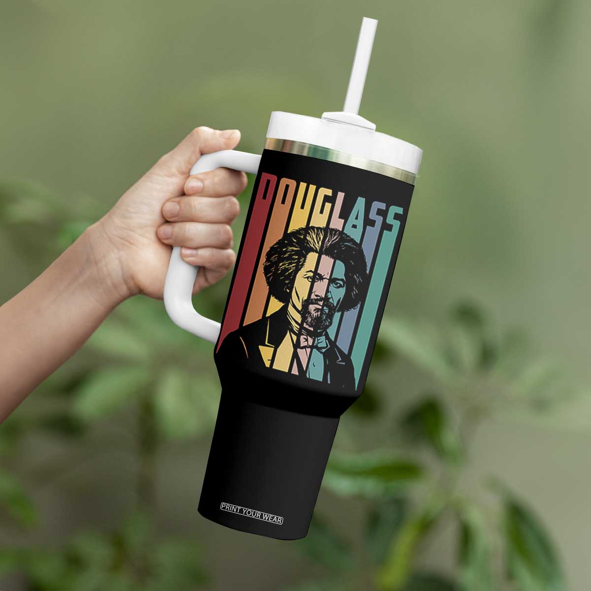 Frederick Douglass Tumbler With Handle American Black History TS14 Print Your Wear