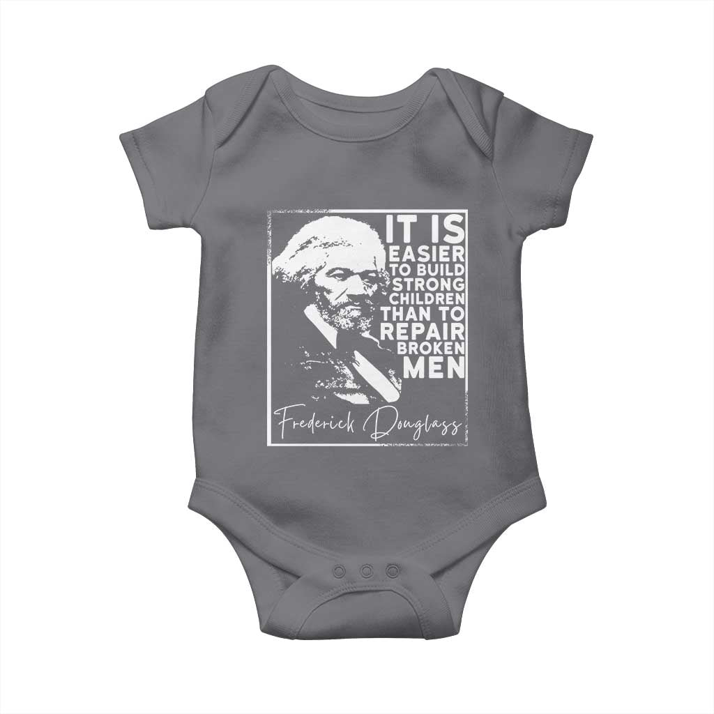 Frederick Douglass Quote Baby Onesie Black History Month TS14 Charcoal Print Your Wear