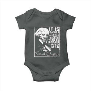 Frederick Douglass Quote Baby Onesie Black History Month TS14 Dark Heather Print Your Wear