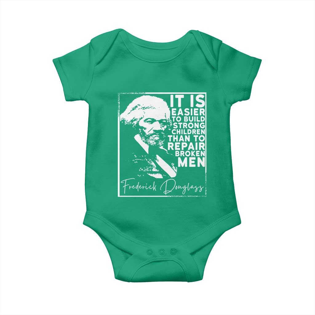 Frederick Douglass Quote Baby Onesie Black History Month TS14 Irish Green Print Your Wear