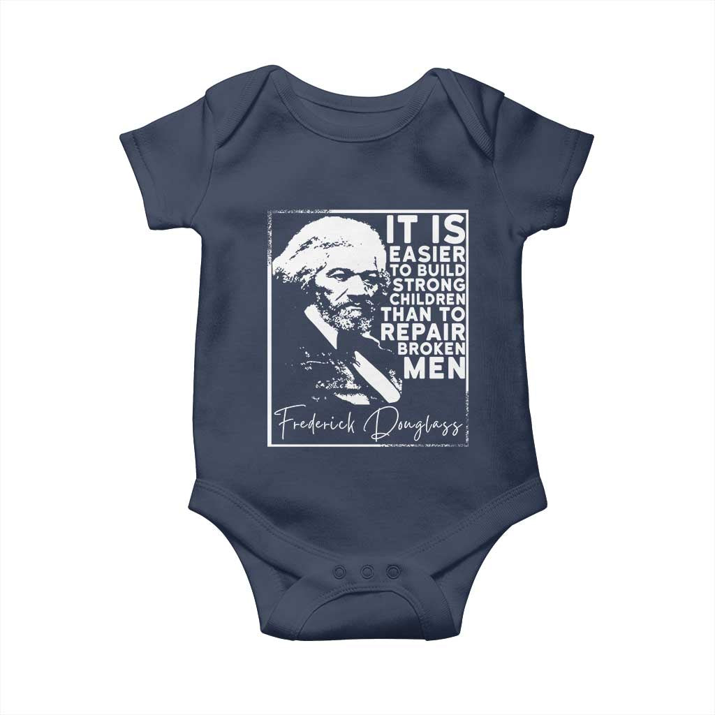 Frederick Douglass Quote Baby Onesie Black History Month TS14 Navy Print Your Wear