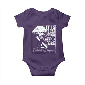 Frederick Douglass Quote Baby Onesie Black History Month TS14 Purple Print Your Wear
